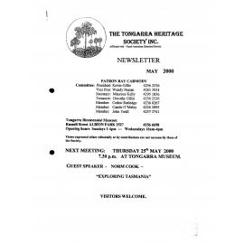 Tongarra Heritage Society Newsletter May 2000
