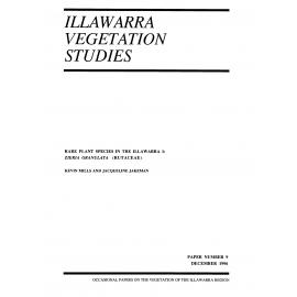 Illawarra Vegetation Studies Rare Plant Species in the Illawarra 1: Zieria Granulata (RUTACEAE