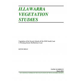 Illawarra Vegetation Studies Vegetation of the Oceanic Islands off the NSW South Coast 2. Windang Island, Shellharbour Coast