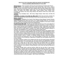 Minutes AGM 20070719