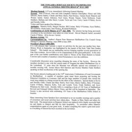 Minutes AGM 20090716