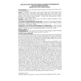 Minutes AGM 20110721