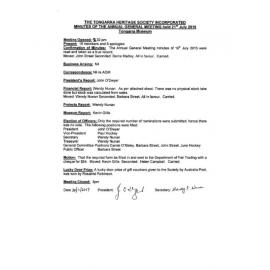 Minutes AGM 20160721