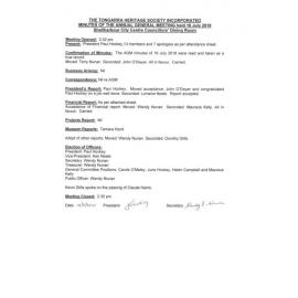Minutes AGM 20190718