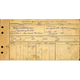 1945 - 1947 North Ward Valuation Book 4