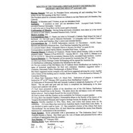 2001 General Minutes