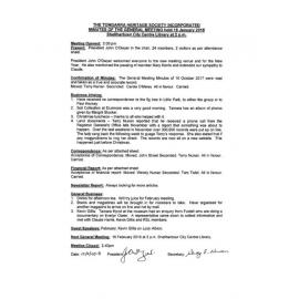 2018 General Minutes