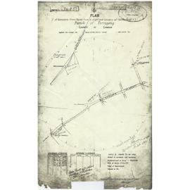 Plan of Connection from Church Spire to Alignment and Cemetery at Shellharbour, Parish Terragong, County Camden
