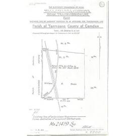 Plan Tallawarra to Moruya 132KV Transmission Line, Parish Calderwood, County Camden