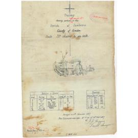 Plan (Tracing) Portions 90 and 91, Parish Jamberoo, County Camden