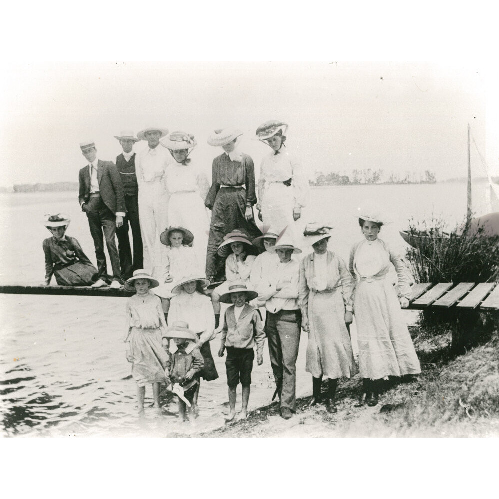 The Dunster Family at Lake Illawarra c.1910