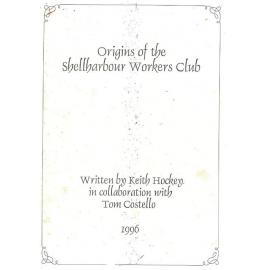 Origins of the Shellharbour Workers Club