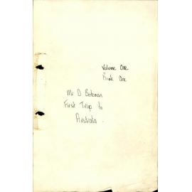 A.W. Bateman's Account of His Voyage From London to Melbourne Australia in 1865