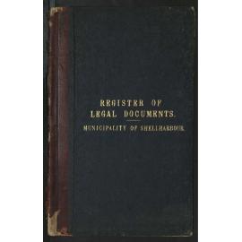 Shellharbour Municipal Council Register of Legal Documents 1910-1926