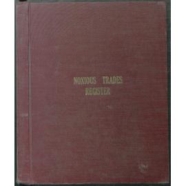 Shellharbour Municipal Council Noxious Trades Register 1961-1974