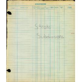 Shellharbour Municipal Council Building Register 1976 - 1986 Part 1