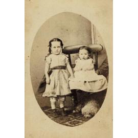 Rachel and Ellen Arnold with Pet Dog