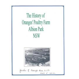 The History of Orange's Poultry Farm Albion Park NSW