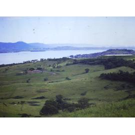 View from Dunster's Hill to Lake Illawarra and Mount Warrigal