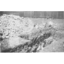 Arthur Parkinson Digging an Air Raid Shelter