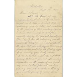 Letter To Minnie Jones 