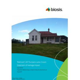 Statement of Heritage Impact 'Bellmont' 207 Dunster's Lane, Croom