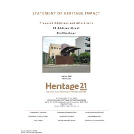 Statement of Heritage Impact Proposed Additions and Alterations 25 Addison Street, Shellharbour 