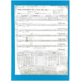 Chief Engineers Log of Screw Steam Ship 'Cities Service Boston' 