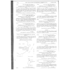 New South Wales Government Gazette No 65 Notification of Bushranger's Bay Aquatic Reserve 