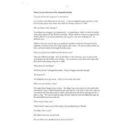 James Green Oral History