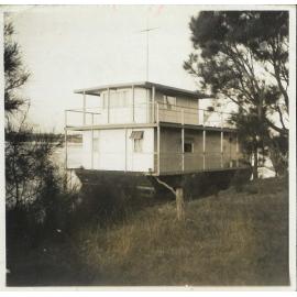 Bert Weston's Houseboat on Lake Illawarra