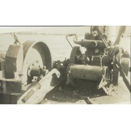 Lifting Winch on Bert Weston's Barge 
