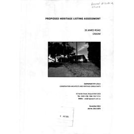 Proposed Heritage Listing 'Rosemont'
