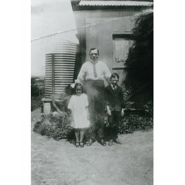 The Nicholson Family outside the old Police Station at Shellharbour