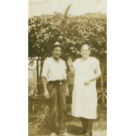 Wal Inskip and Emily Curr at Inskip's Dairy