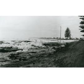 Foam from the rough seas at Shellharbour