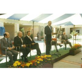 Mayor Bob Harrison at the opening of Shellharbour Hospital