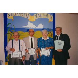 Jack O'Dwyer, Lou Stubbs, Lorna Brown and Mayor Cec Glenholmes