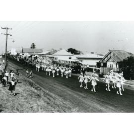 Parade at the opening of Shellharbour Scout Hall