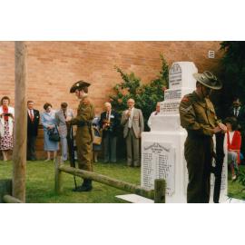 Remembrance service for the wreck of the 'Cities Service Boston' in Caroline Chisholm Park