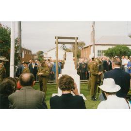 Remembrance service for the wreck of the 'Cities Service Boston' in Caroline Chisholm Park