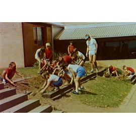 Barrack Heights Public School shrub planting 1986