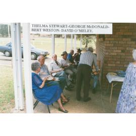 Thelma Stewart, George McDonald, Bert Weston & David O'Meley at Tongarra Museum