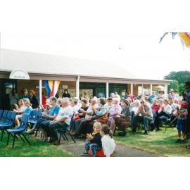Spectators at the unveiling of the Tongarra Mine coal loader exhibit