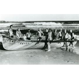 The christening of Warilla Barrack Point Surf Club's new boat 'Lod Leggett'