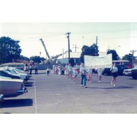 Parade at the opening of Tongarra Bicentennial Museum