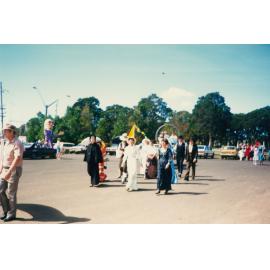 Parade at the opening of Tongarra Bicentennial Museum