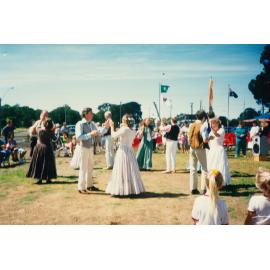 Wongawilli Folk Dancers at the opening of Tongarra Bicentennial Museum