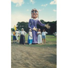 Parade float at the opening of Tongarra Bicentennial Museum 1988