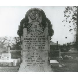 Headstone of Charles and Lavinia Gower, All Saint's Church of England, Albion Park